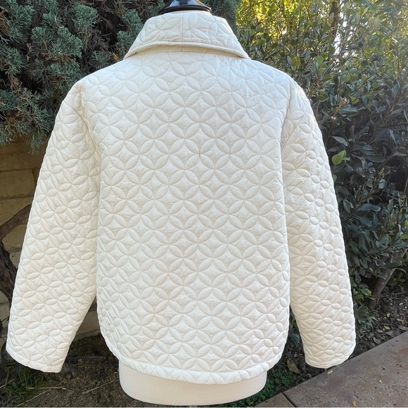 MARC NEW YORK ~ Fantastic Quilting! Winter White Jacket ~ Size Large - Picture 7 of 17